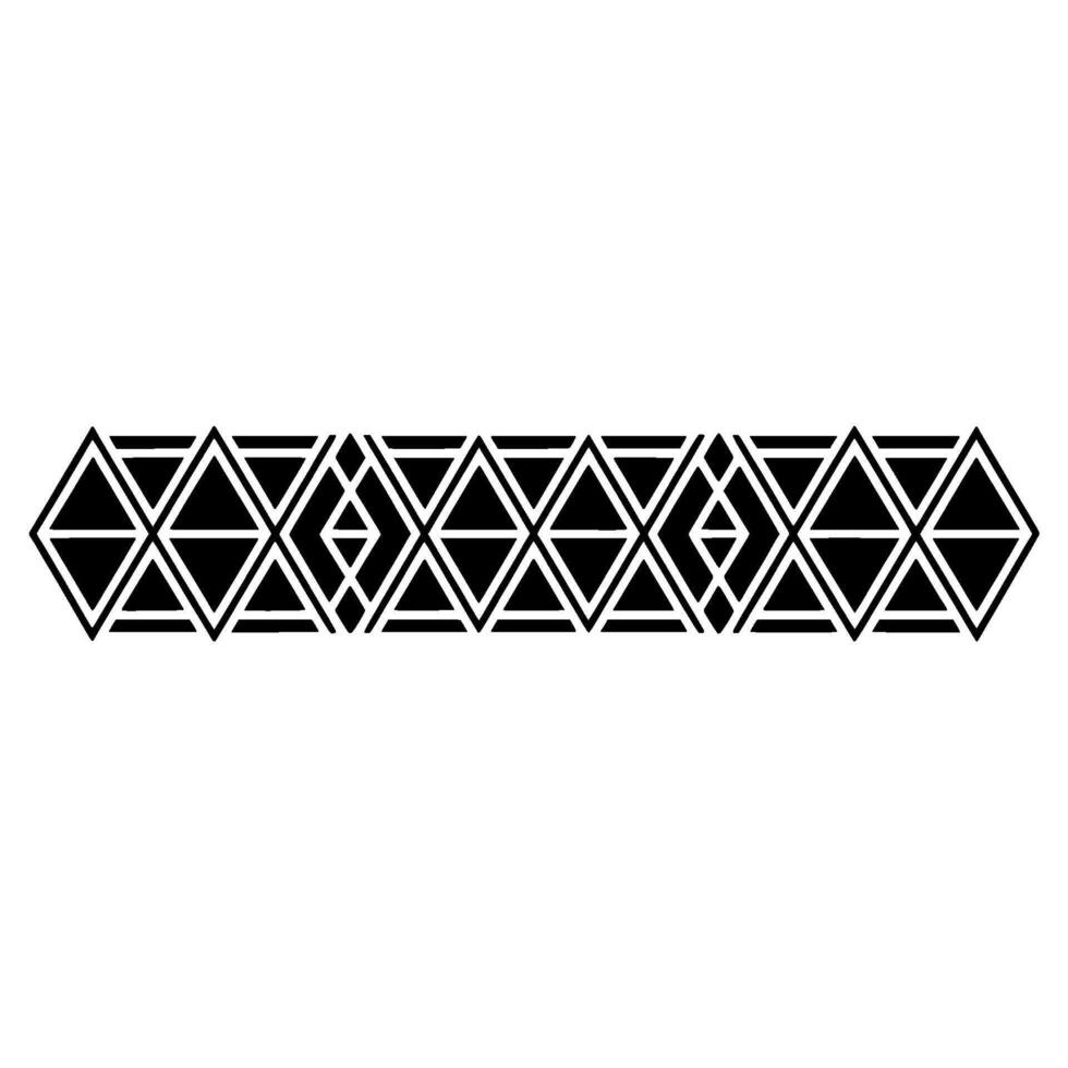 Geometric Deco Border Minimalist Black Gray, Pattern vector