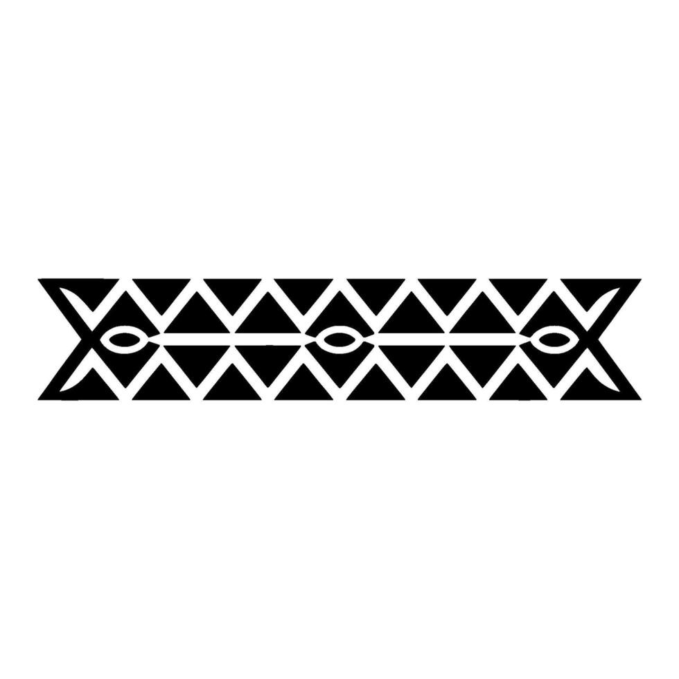 Geometric Tribal Pattern, Minimalist , Black White - Abstract vector