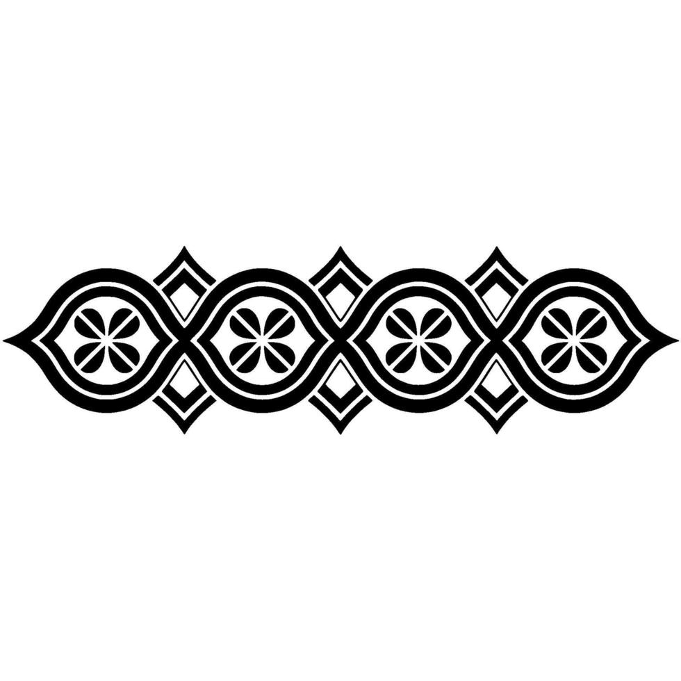 Intricate Black Border, Celtic Motif, Decorative Element, Ornament vector