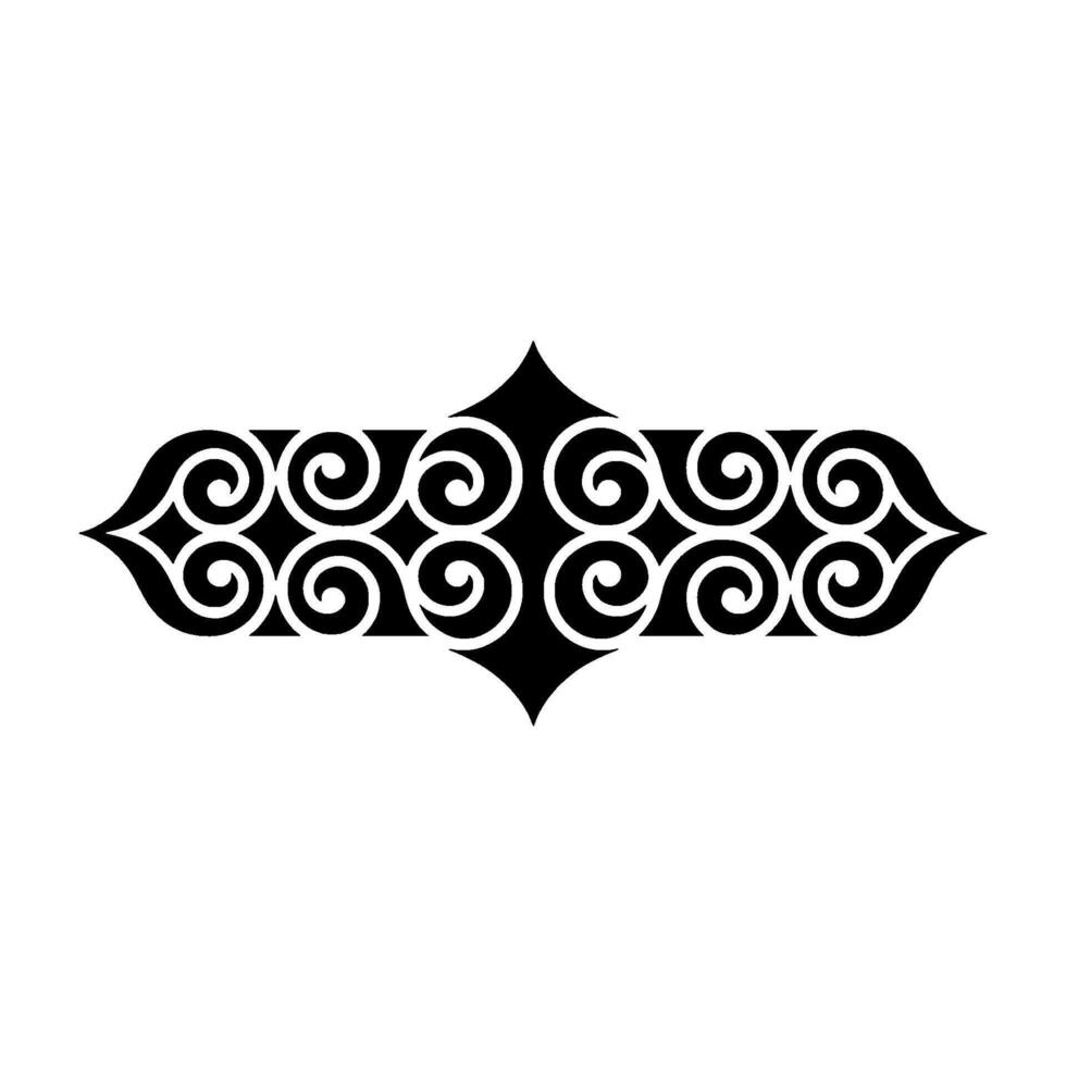Intricate Black Ornamental Border, Vintage Style, Swirl vector