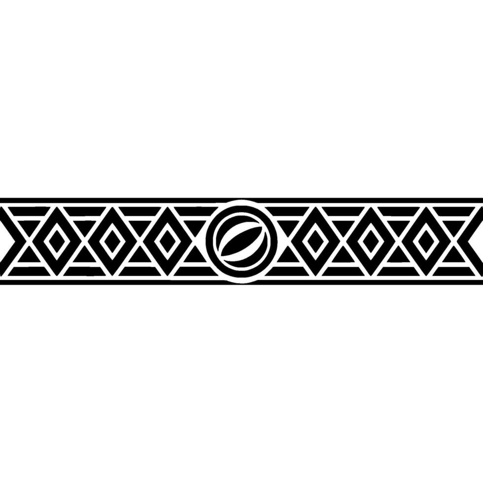 Geometric Deco Border, Celestial Motif vector
