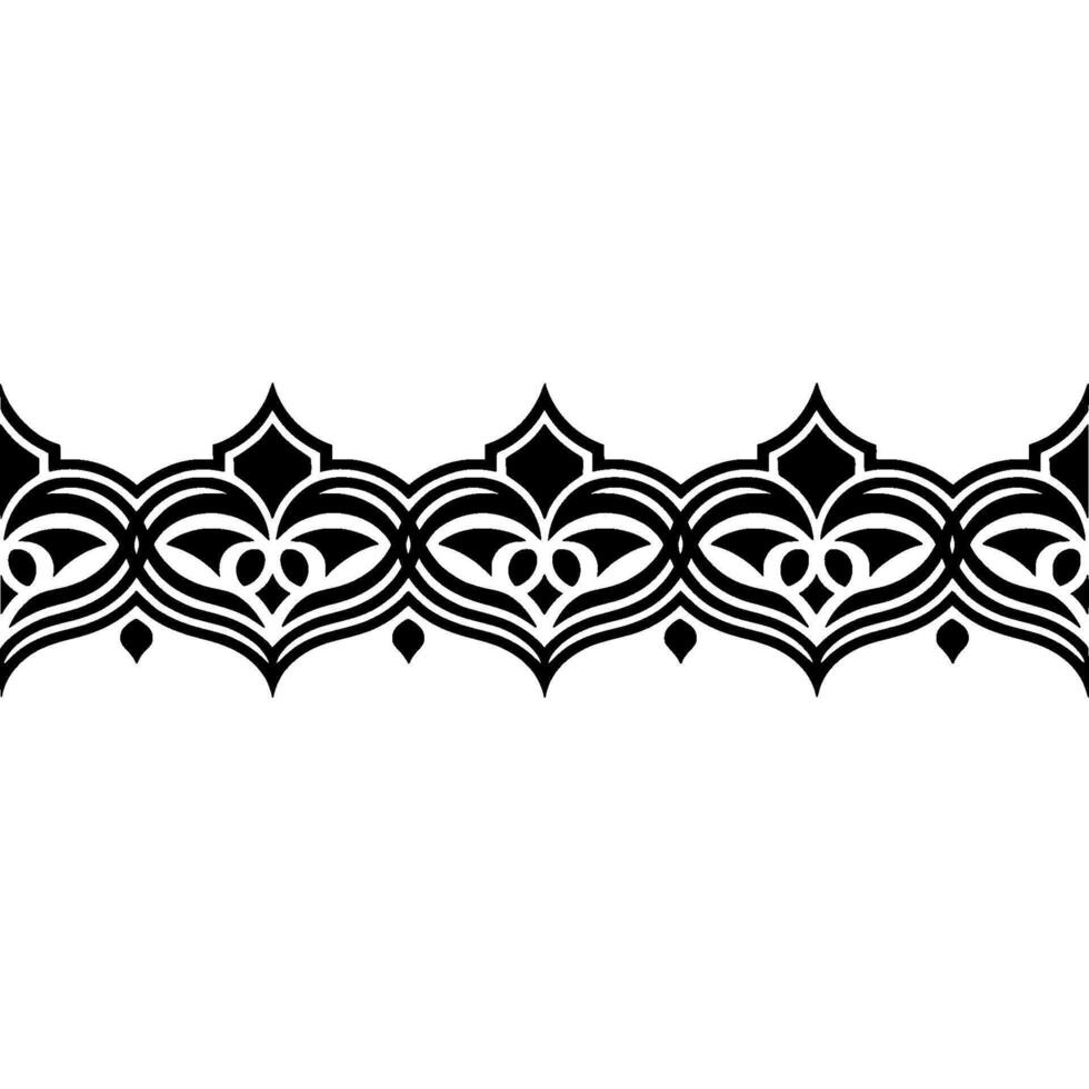 Intricate Black Border, Decorative Pattern, Elegant - Ornament vector
