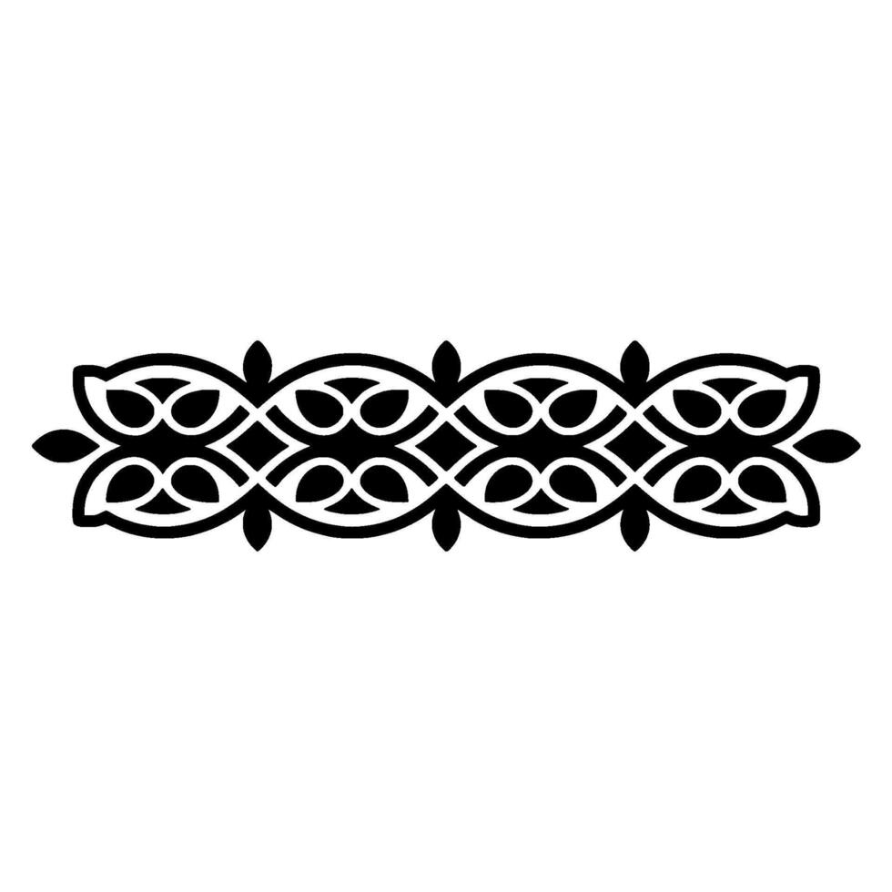 Intricate Celtic Border, Elegant Ornamentation, Vintage, Symmetrical vector