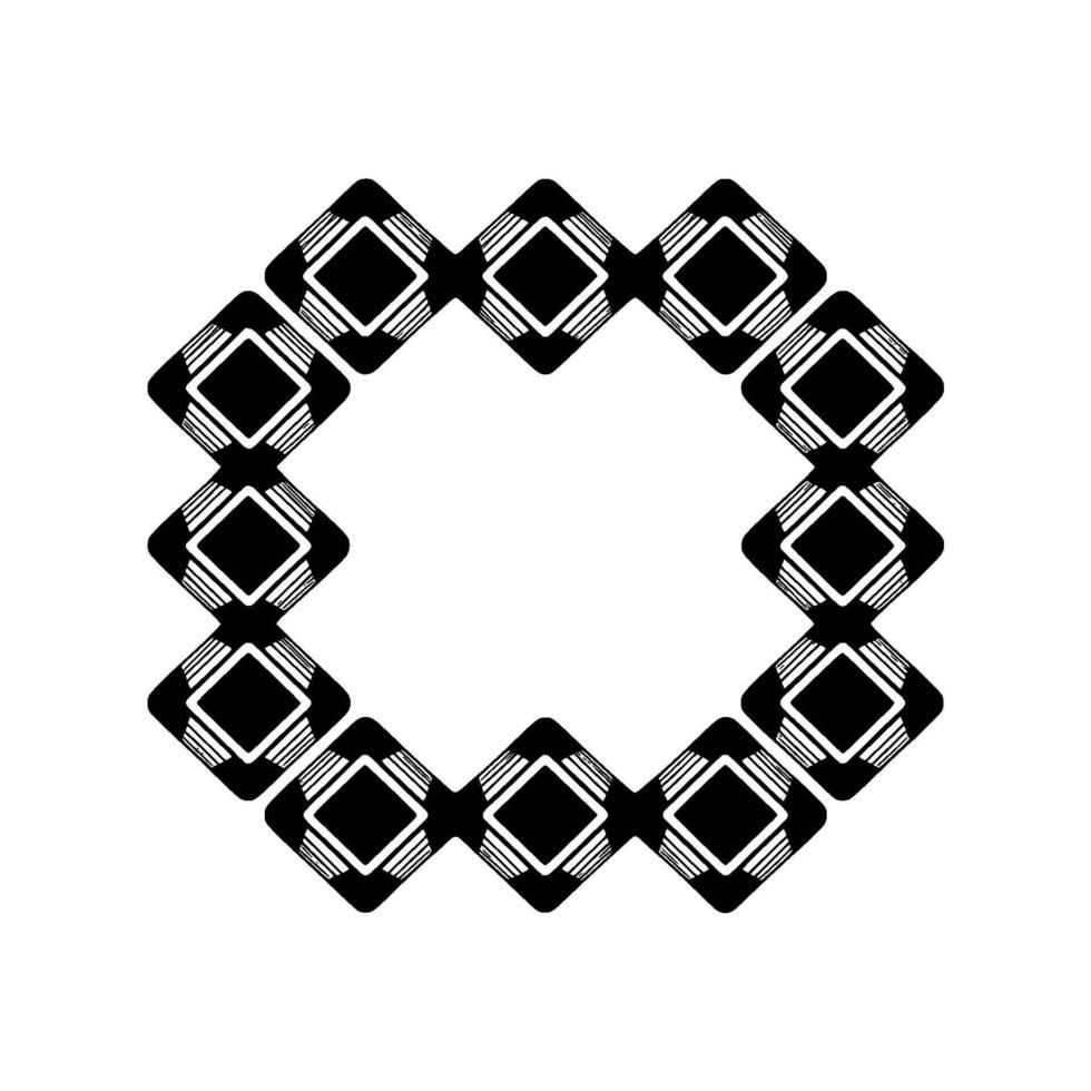 Geometric Lattice, Minimalist , Circular Pattern vector