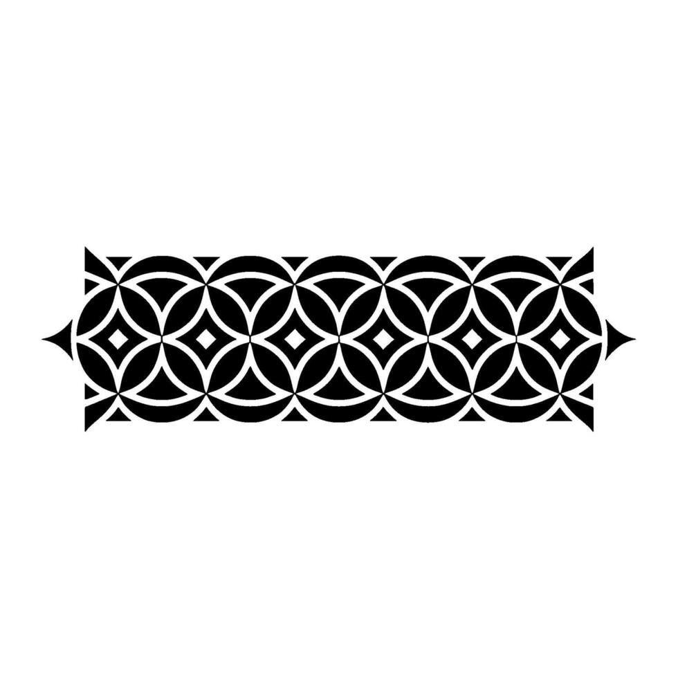 Geometric Border, Circular Motif, Minimalist, Abstract vector