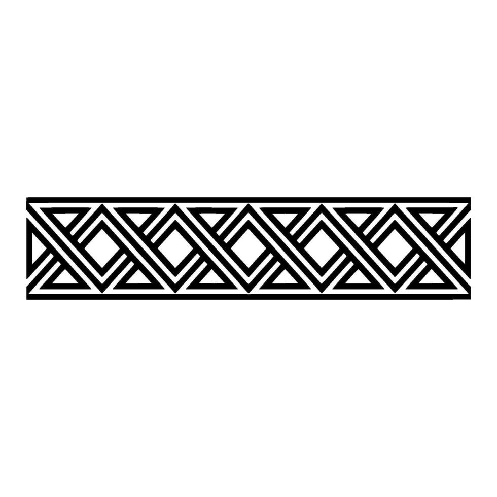 Geometric Deco Border, Minimalist Pattern, Elegant, Composition vector