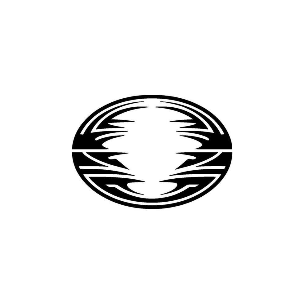 Tribal Vortex Dynamic Circular Emblem vector