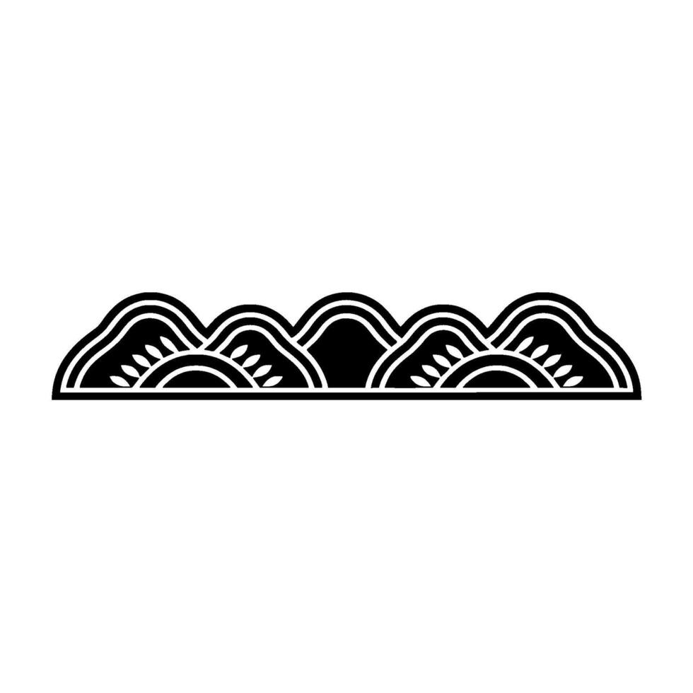 Minimalist Mountainscape, Geometric Horizon, Silhouette vector