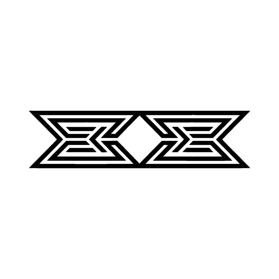 Geometric Illusion, Parallel Perspectives, Minimalist vector