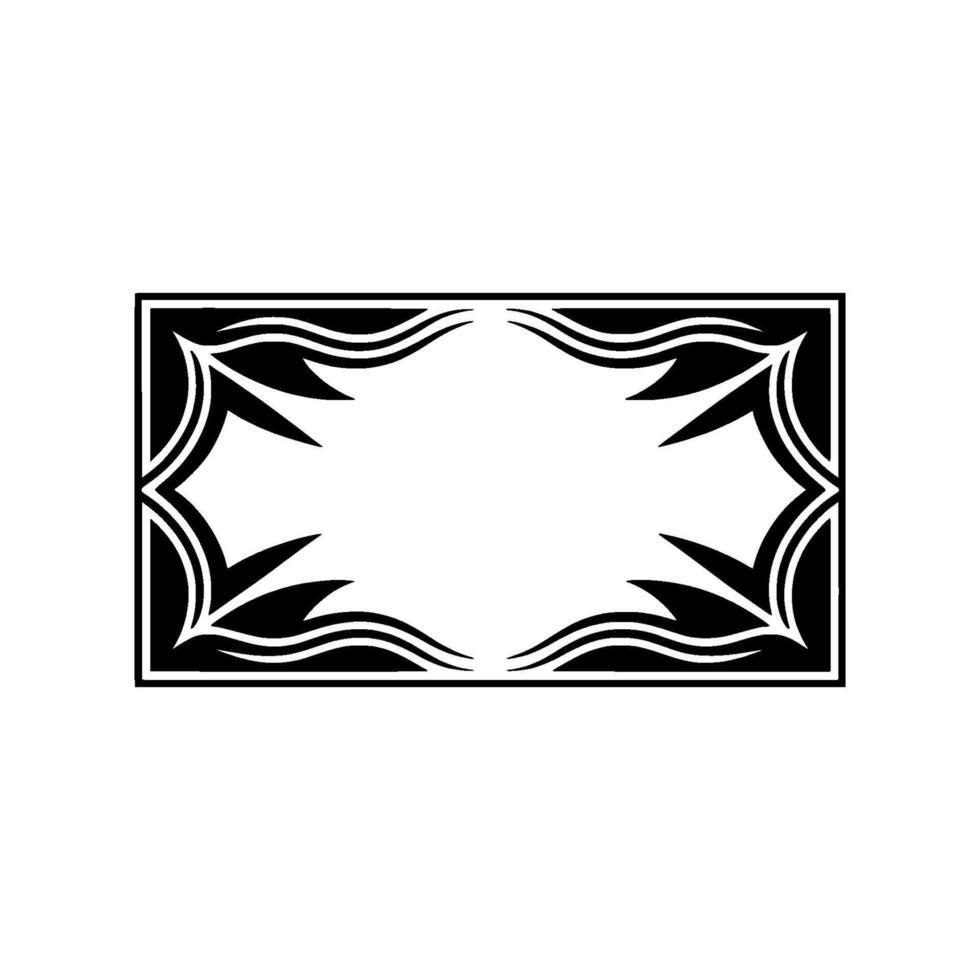 Geometric Wave Frame, Minimalist , Elegant Border, Abstract vector