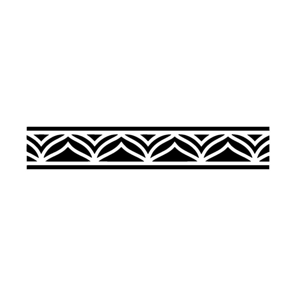 Geometric Deco Border, Elegant Pattern, Minimalist, Ornament vector