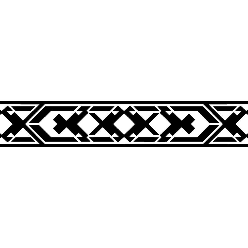 Geometric Tribal Border, Art Deco Pattern - Artdeco vector