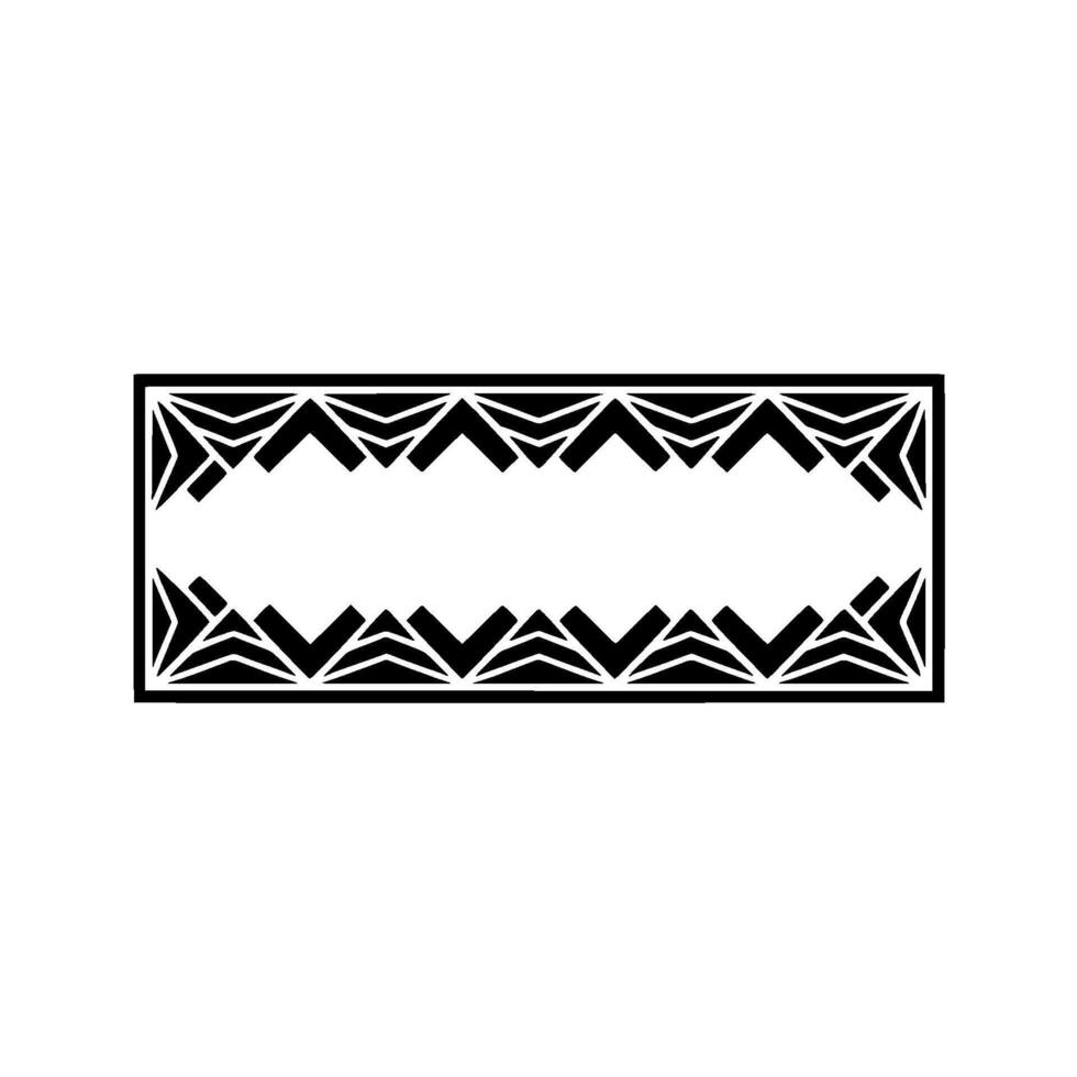Geometric Deco Border, Modern Element vector