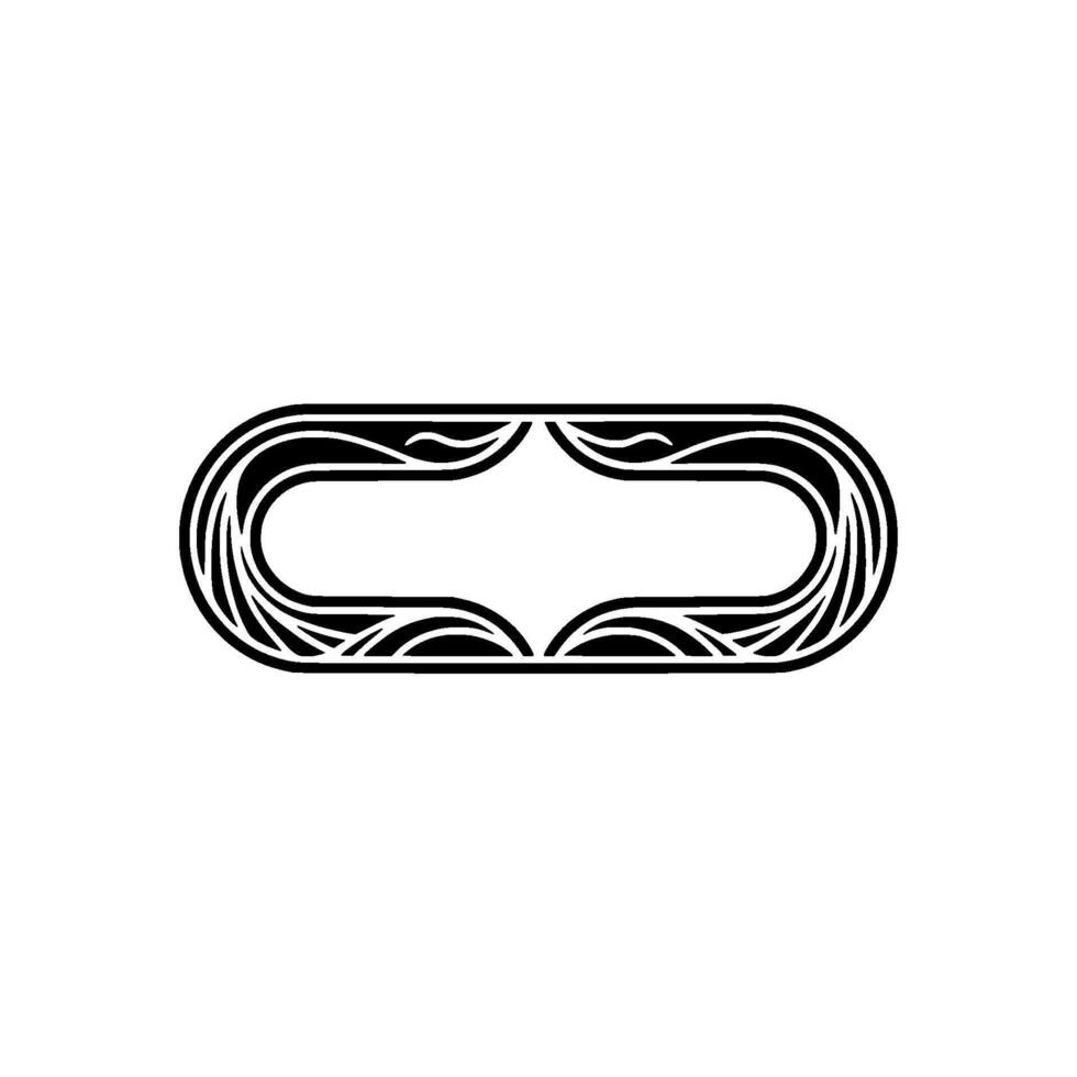 Intricate Serpent Frame, Minimalist vector