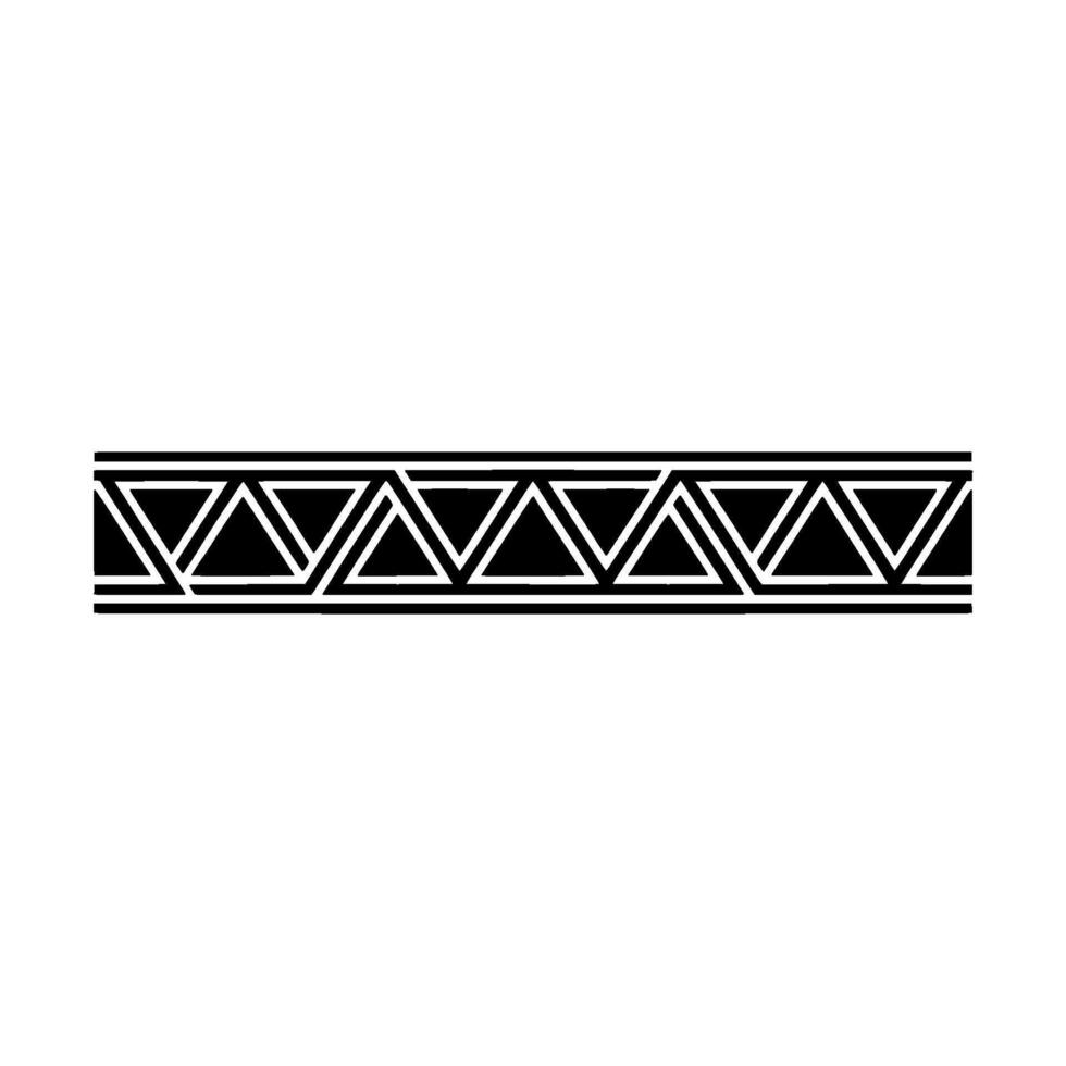 Geometric Deco Border, Minimalist, alternate version 15 vector