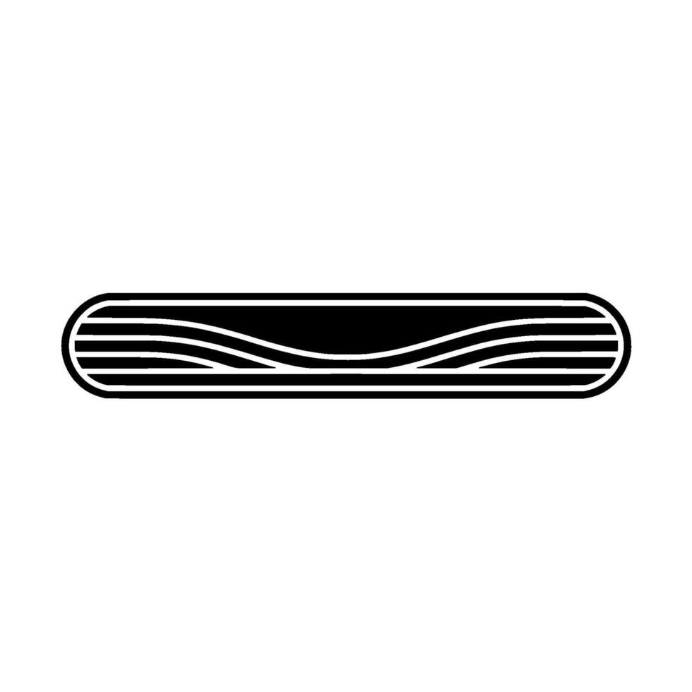 Minimalist Wooden Log Silhouette, Modern vector