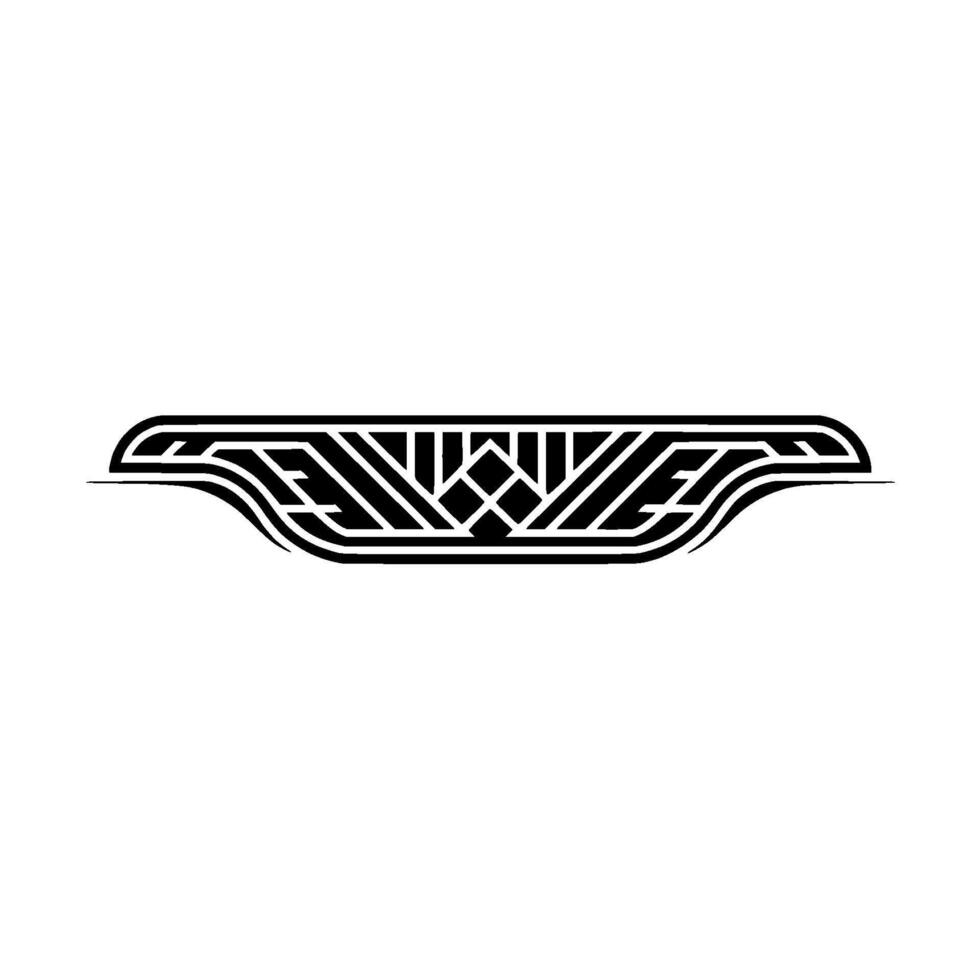Geometric Tribal Emblem, Modern Art Deco vector