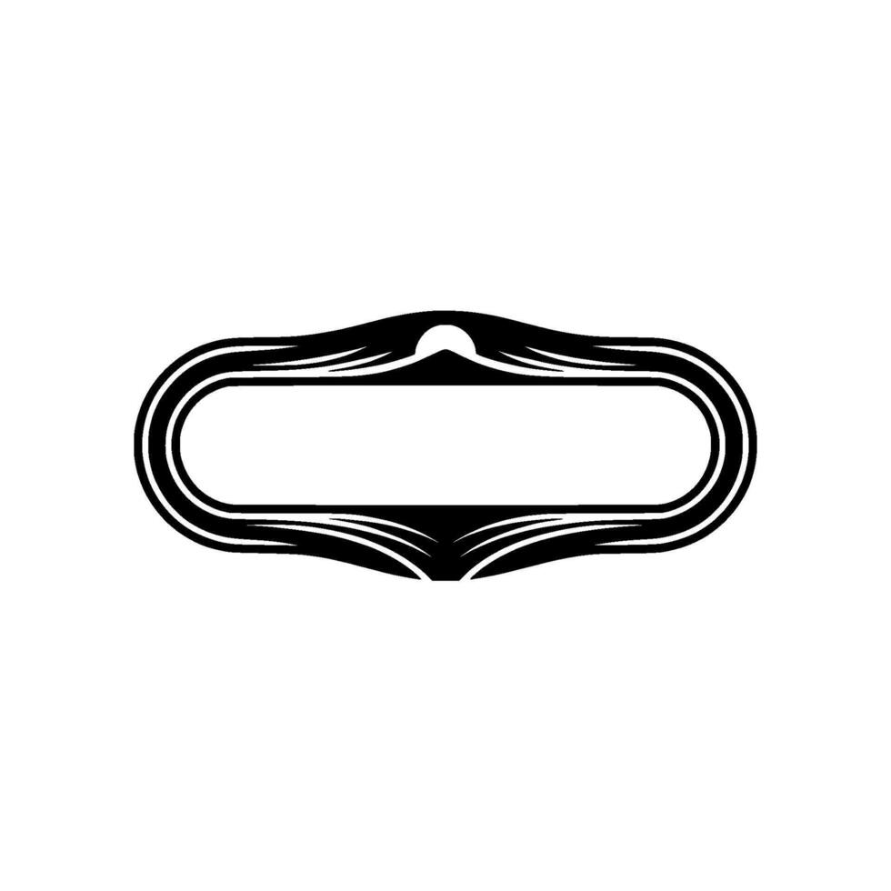 Abstract Wave Frame, Minimalist , Elegant Ornament vector