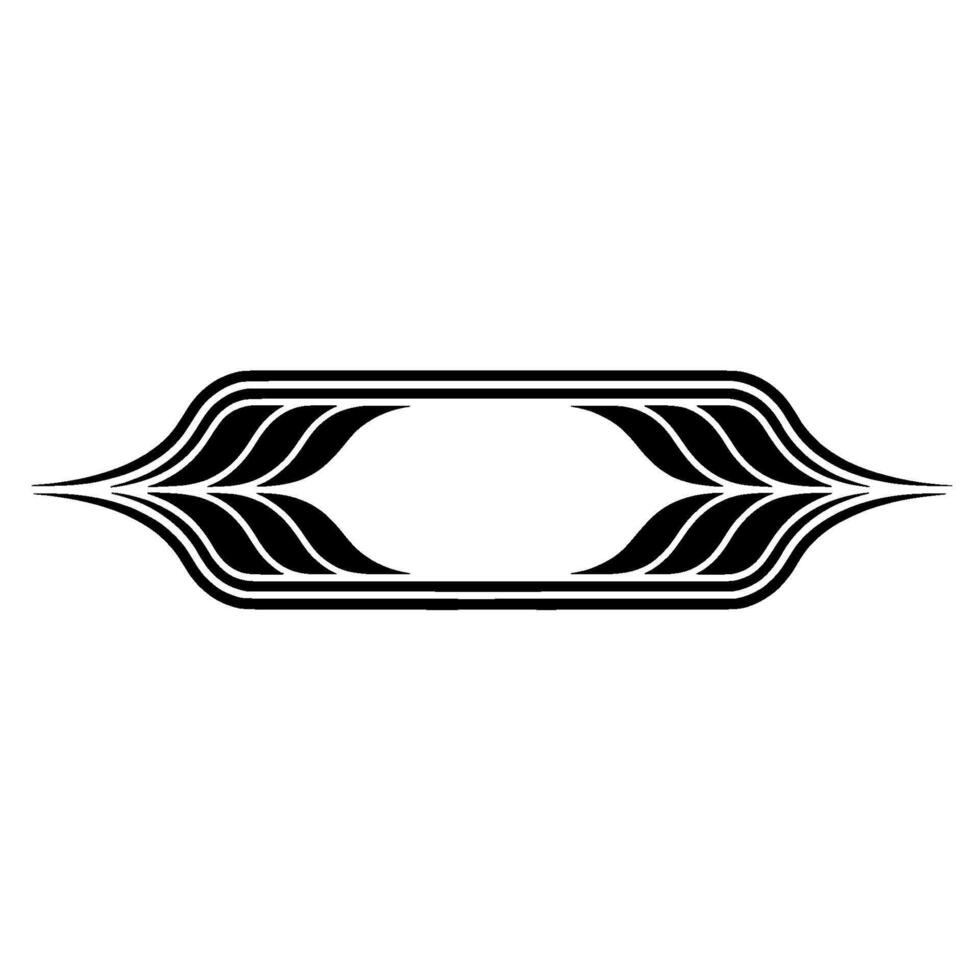 Geometric Deco Ornament, Streamlined , Minimalist Aesthetic vector