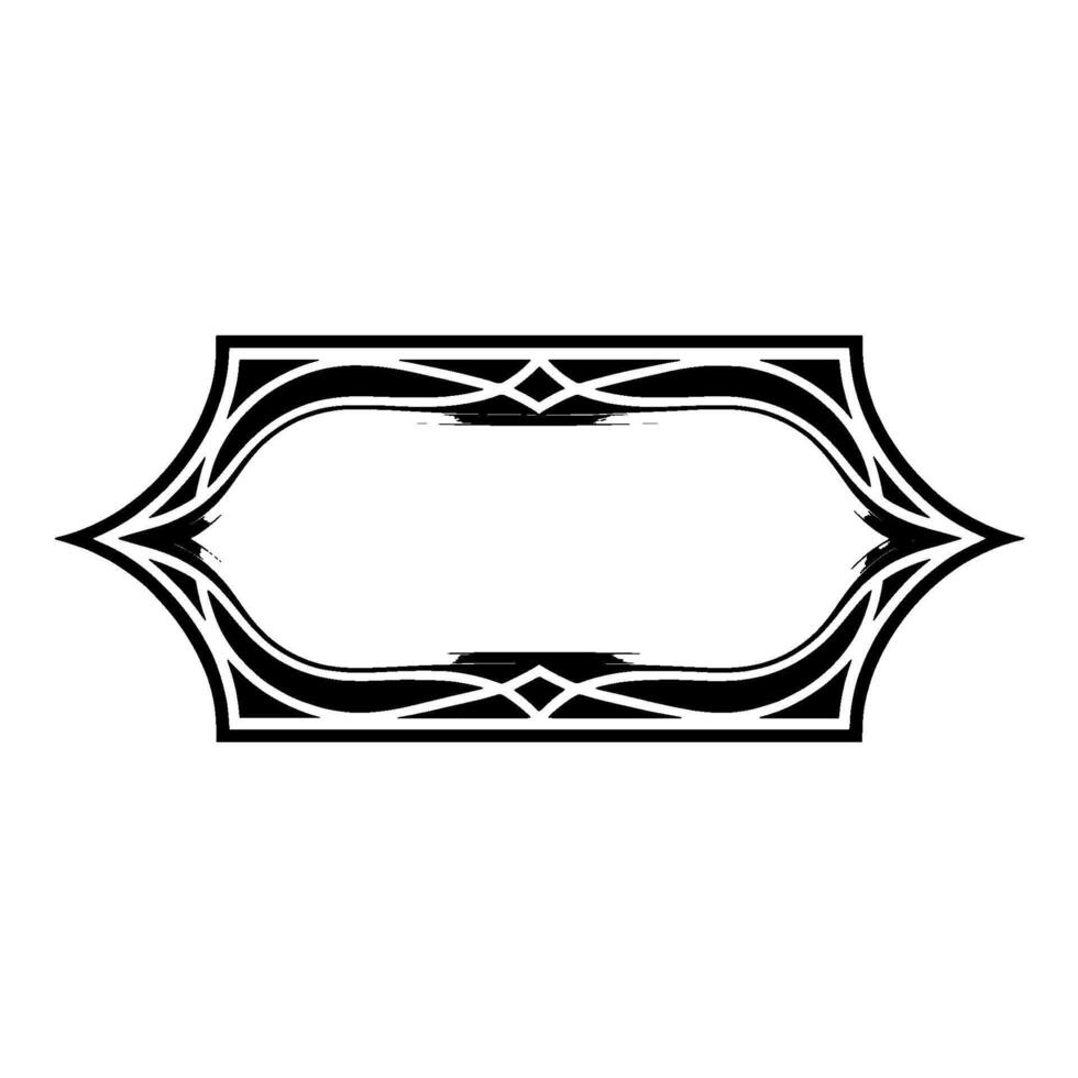 Art Deco Frame, Elegant Ornament, Vintage , Minimalist Border, Pattern vector