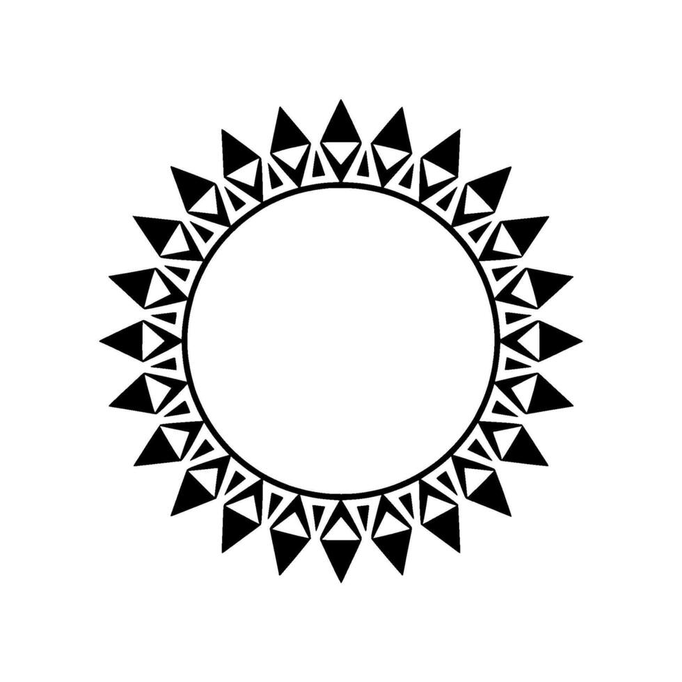 Geometric Sunburst, Minimalist , Circular Motif, Triangle vector