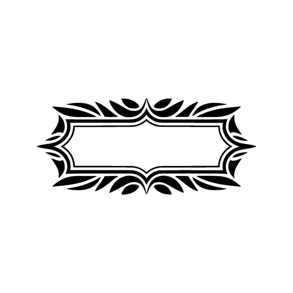 Elegant Botanical Frame, Minimalist, Stylized vector