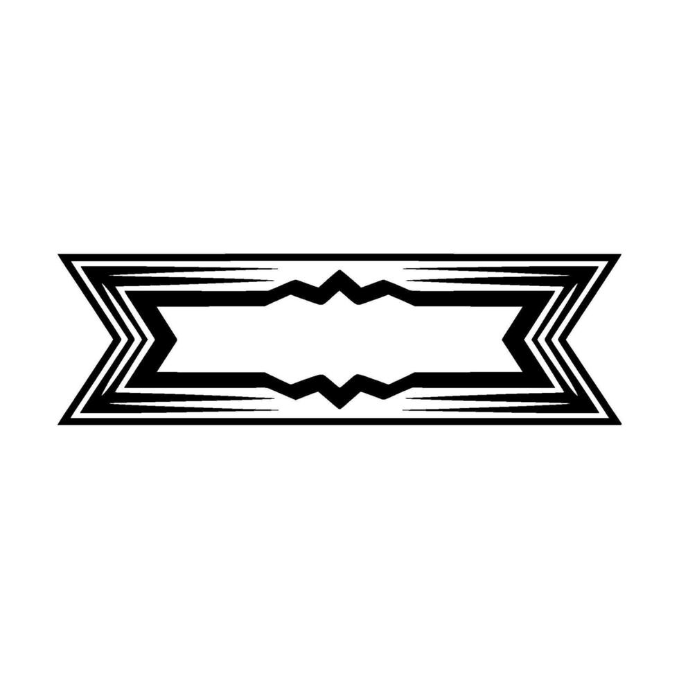 Geometric Deco Frame, Modern Abstract, Linear vector