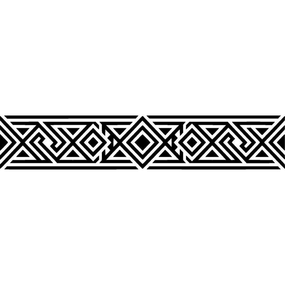 Geometric Deco Border, Minimalist Pattern, Elegant, Ornament vector