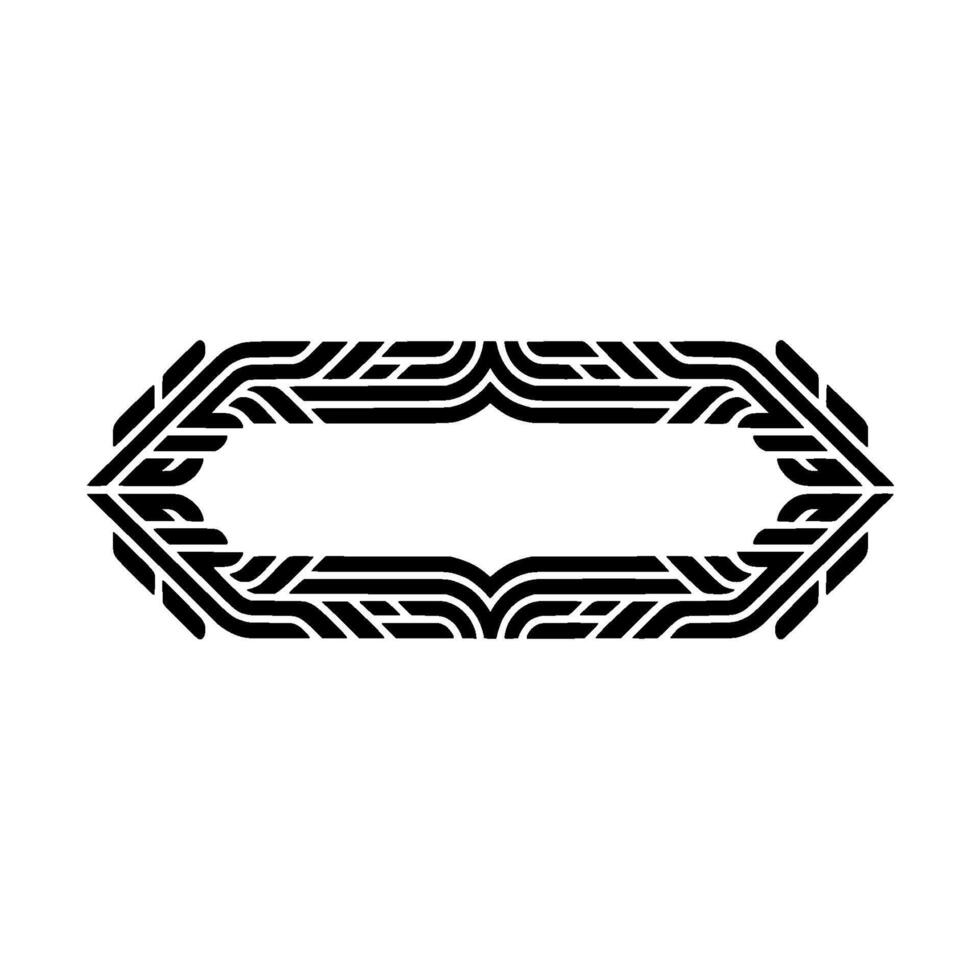 Geometric Frame, Intricate Pattern, Modern Element vector