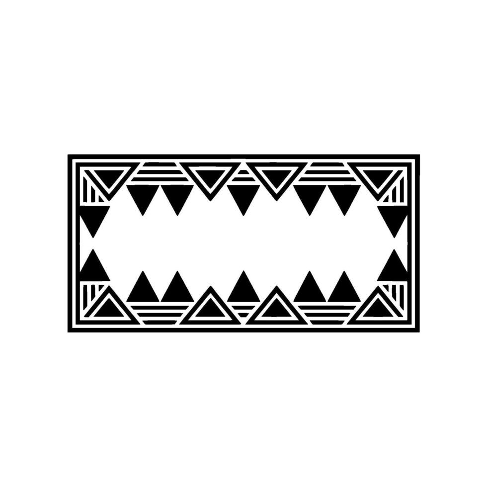 Geometric Deco Frame, Minimalist, Triangle vector