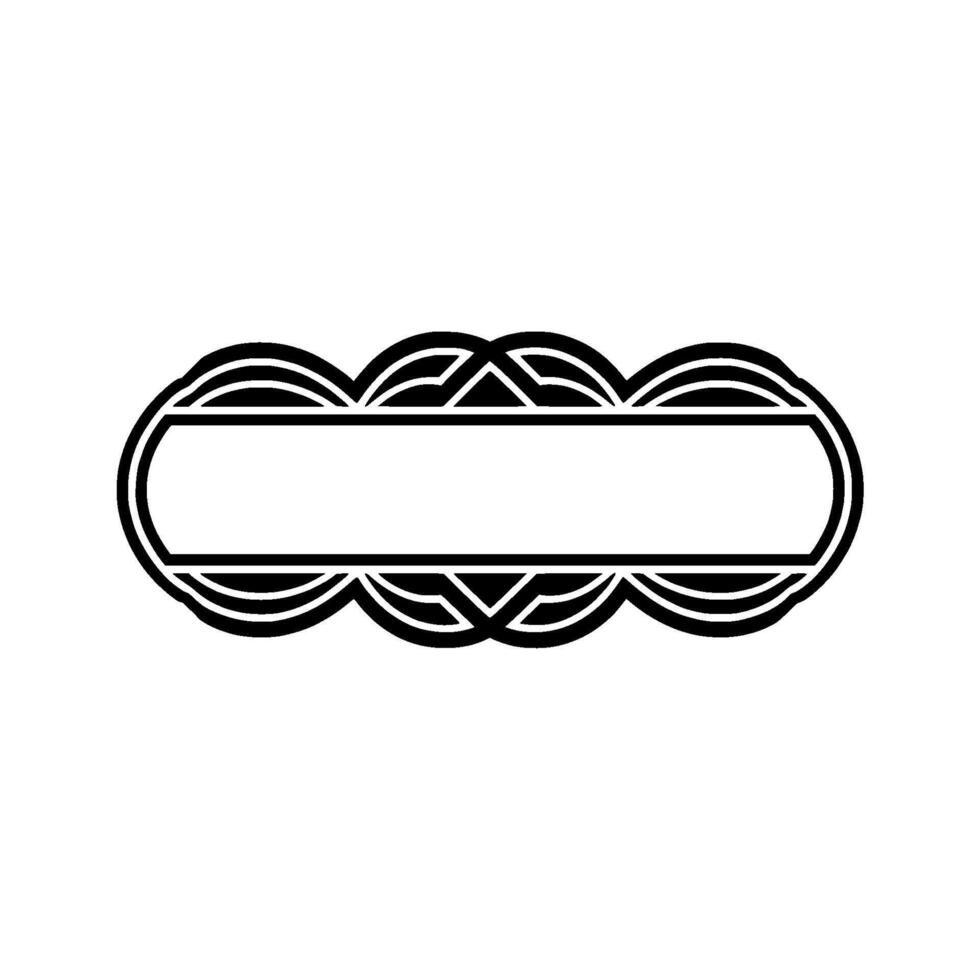 Art Deco Ornament, Elegant Border, Vintage , Minimalist vector