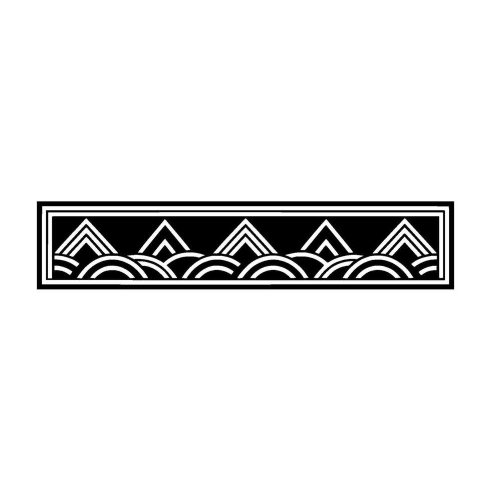 Art Deco Wave Border, Geometric , Elegant Minimalism vector