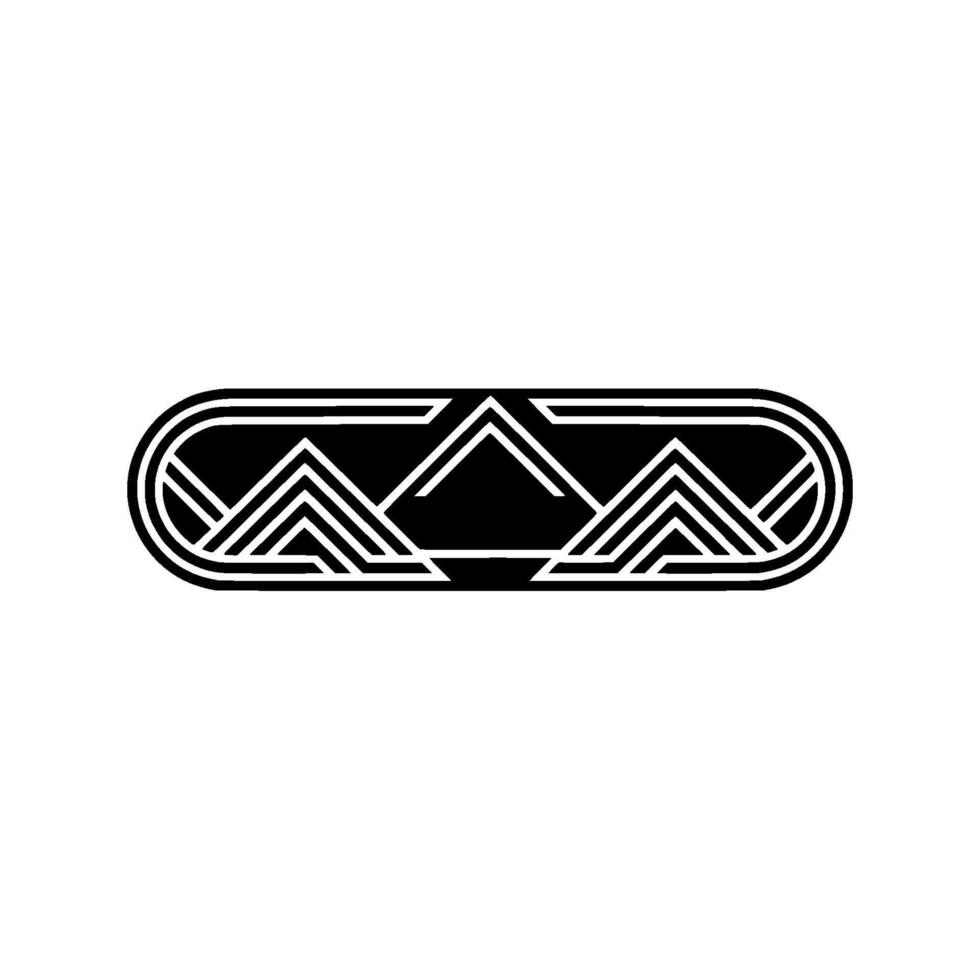 Geometric Ascent Art Deco Emblem vector