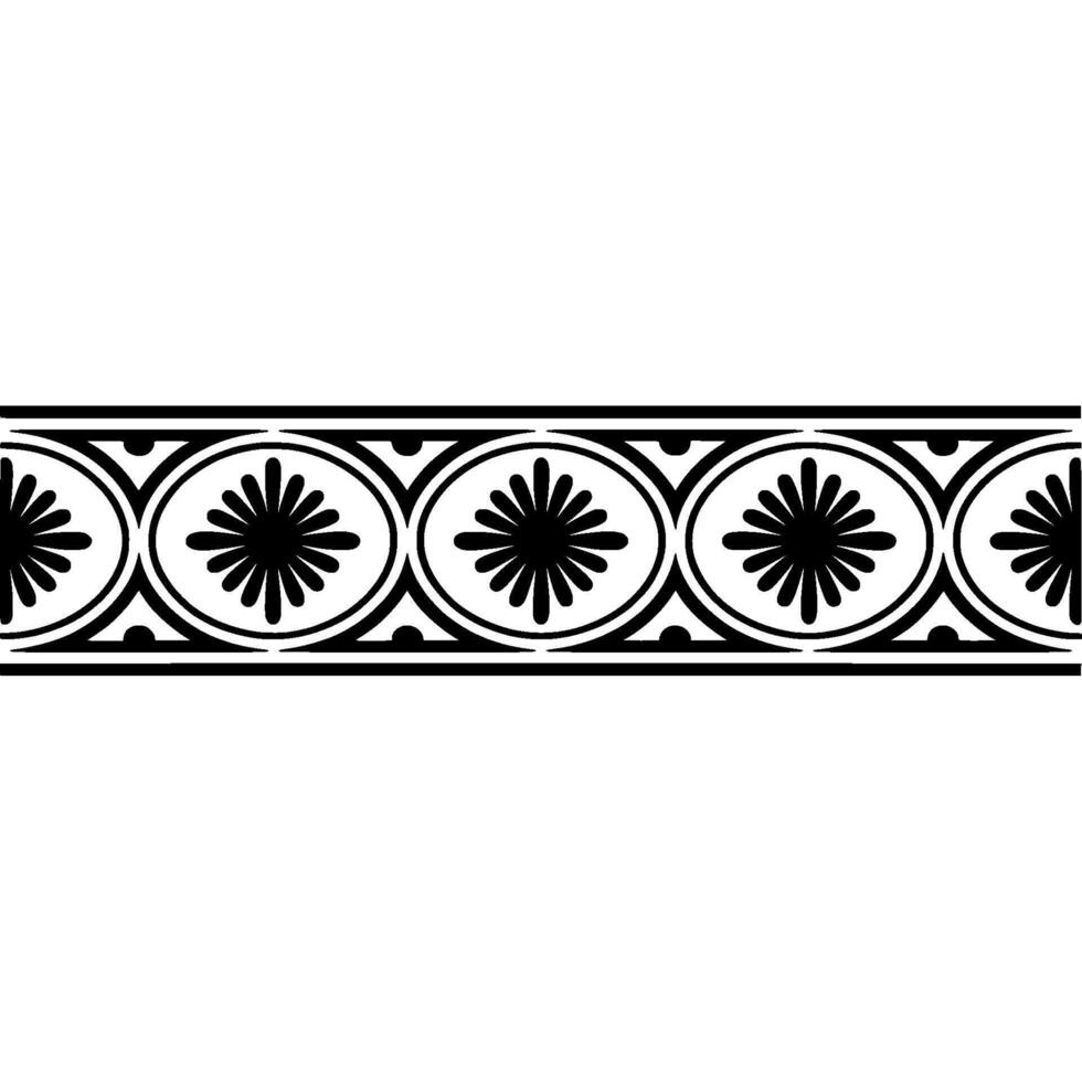 Geometric Border, Classical Motif, Stylized Ornamentation vector