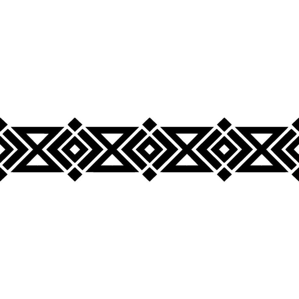 Geometric Border, Black White, Stylized Pattern, Minimalist vector