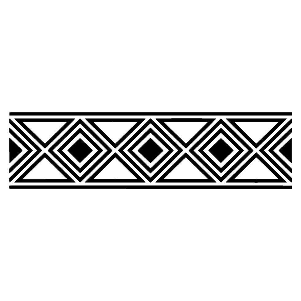 Geometric Deco Border, Minimalist Pattern, Elegant, Decorative vector