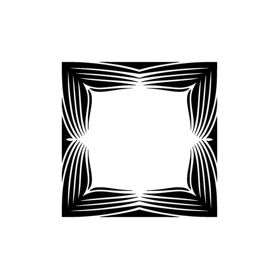 Geometric Radial Frame, Subtle Gradient, Minimalist vector