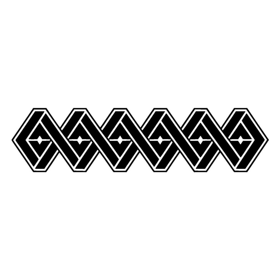 Geometric Spiral Border, Minimalist , Abstract Pattern vector