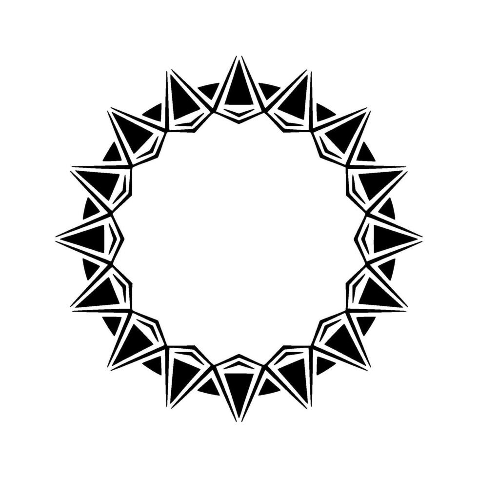 Geometric Tribal Frame, Minimalist - Geometry vector