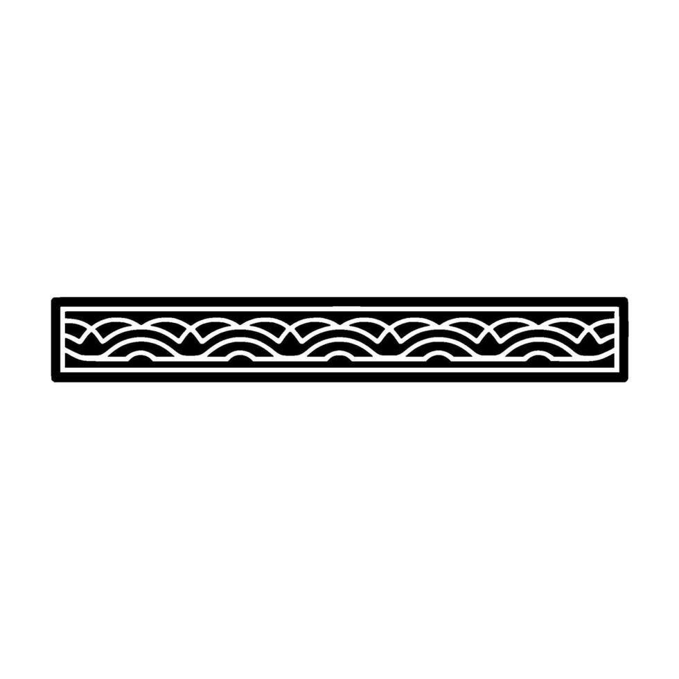 Minimalist Wave Border, Elegant Element, Geometric vector
