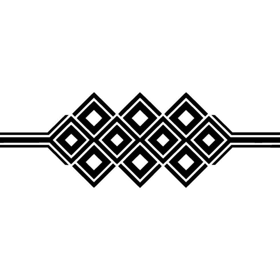 Geometric Deco Border, Minimalist, Element vector