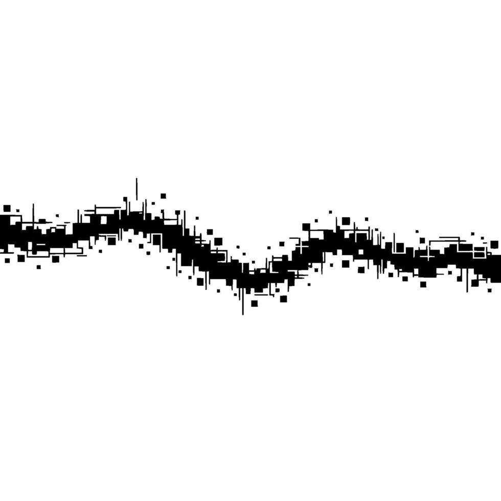 Abstract Urban Silhouette, Minimalist Black White vector