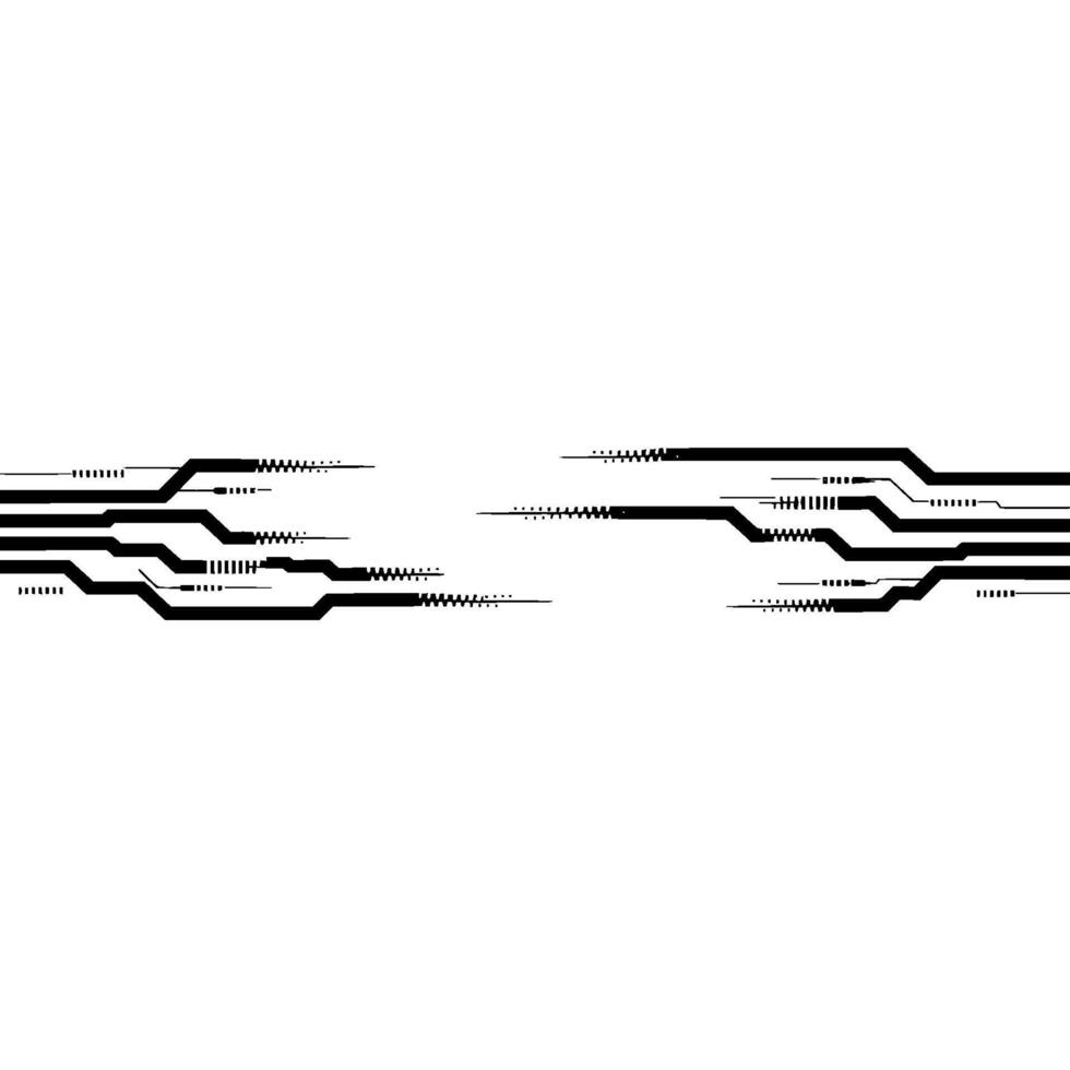 Abstract Circuit Pathways, Minimalist vector