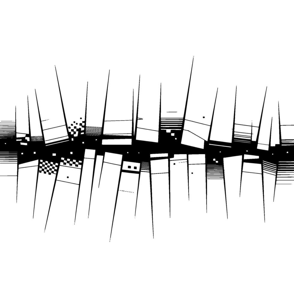Fractured Geometry, Minimalist Composition vector