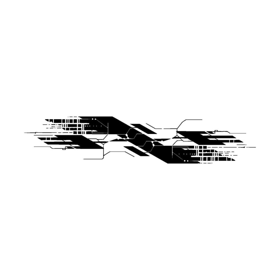 Abstract Circuitry, Dynamic Flow, Minimalist vector