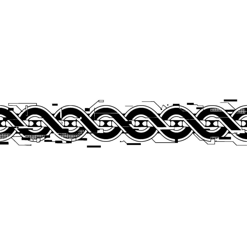 Abstract Celtic Knot Border, Geometric vector