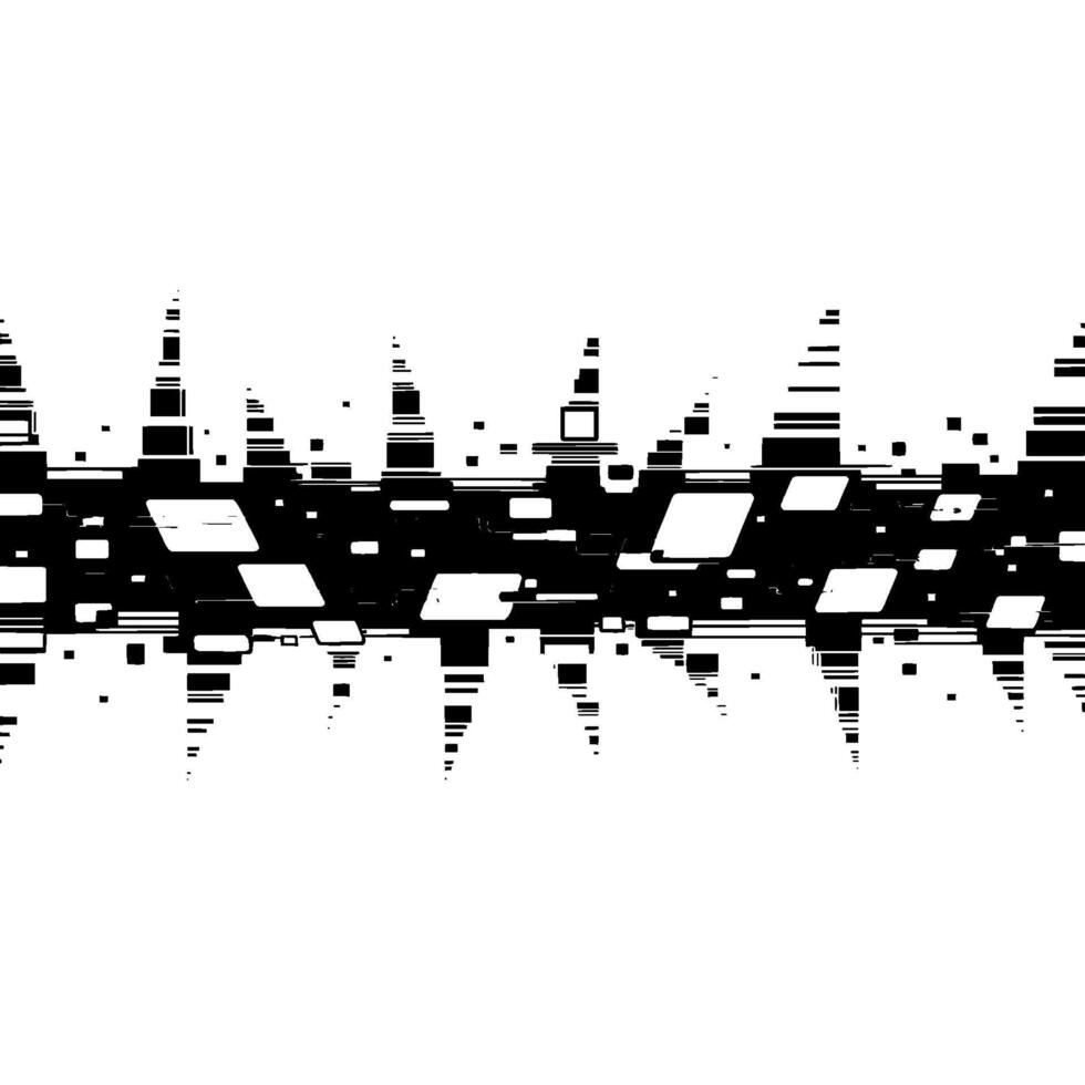 Abstract Cityscape - Geometric Echoes vector