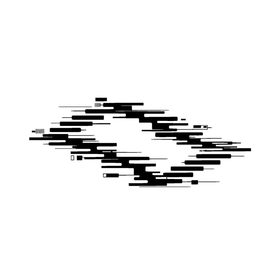Fragmented Flow Abstract Geometric Motion vector