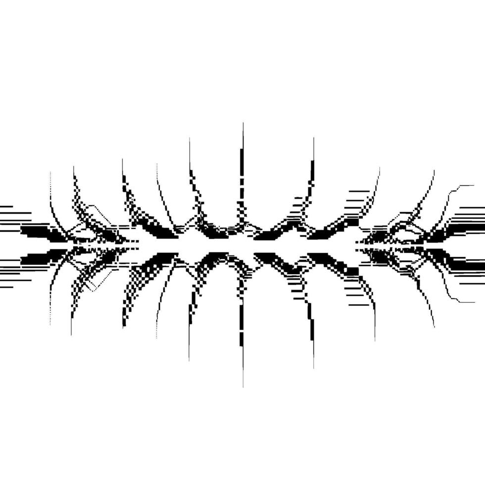 Fractal Symmetry, Digital Echoes vector