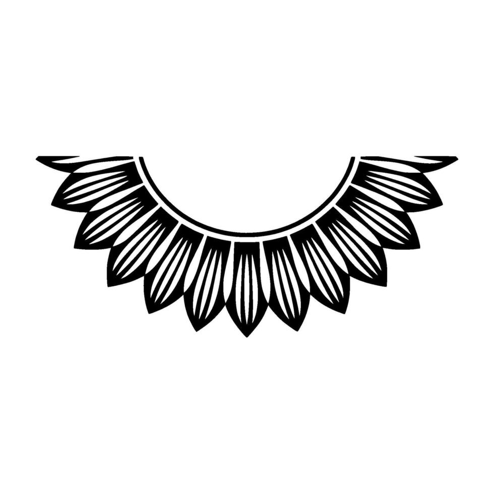 Stylized Feathered Halo, Minimalist Emblem vector